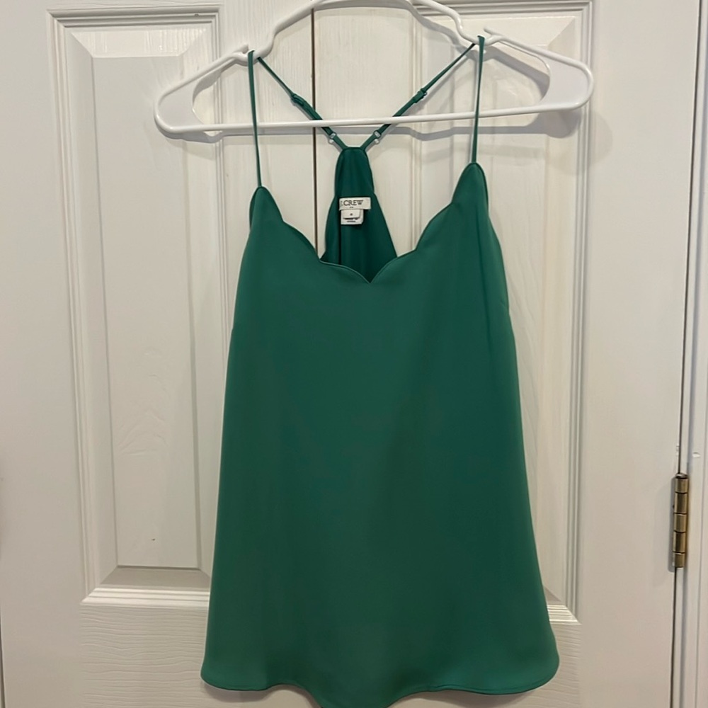 Green scalloped shell jcrew